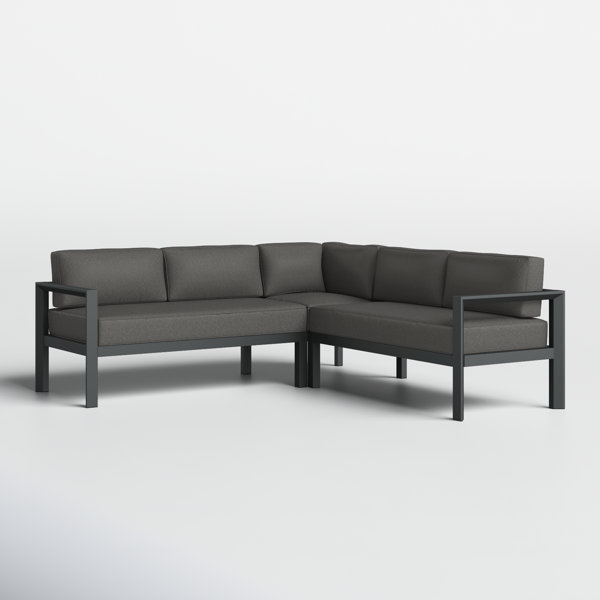 Outdoor metal corner online sofa